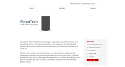 Desktop Screenshot of finantech.ca