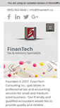 Mobile Screenshot of finantech.ca